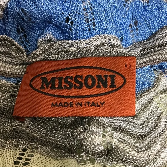 Missoni Chevron Multicolor Cardigan Size 10